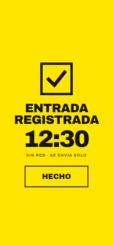 Entrada registrada sin red; se enviará sola